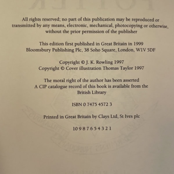 jk rowling hpatps first deluxe first2
