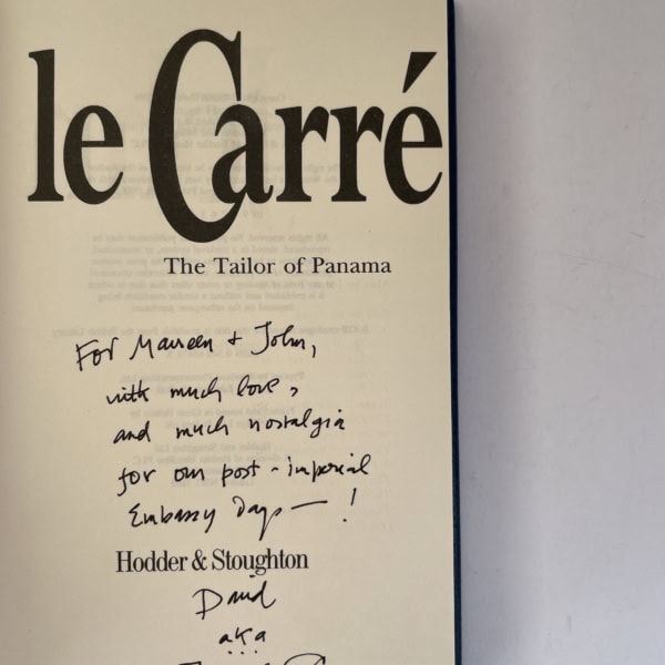 john le carre the tailor of panama rebound inscribed 2