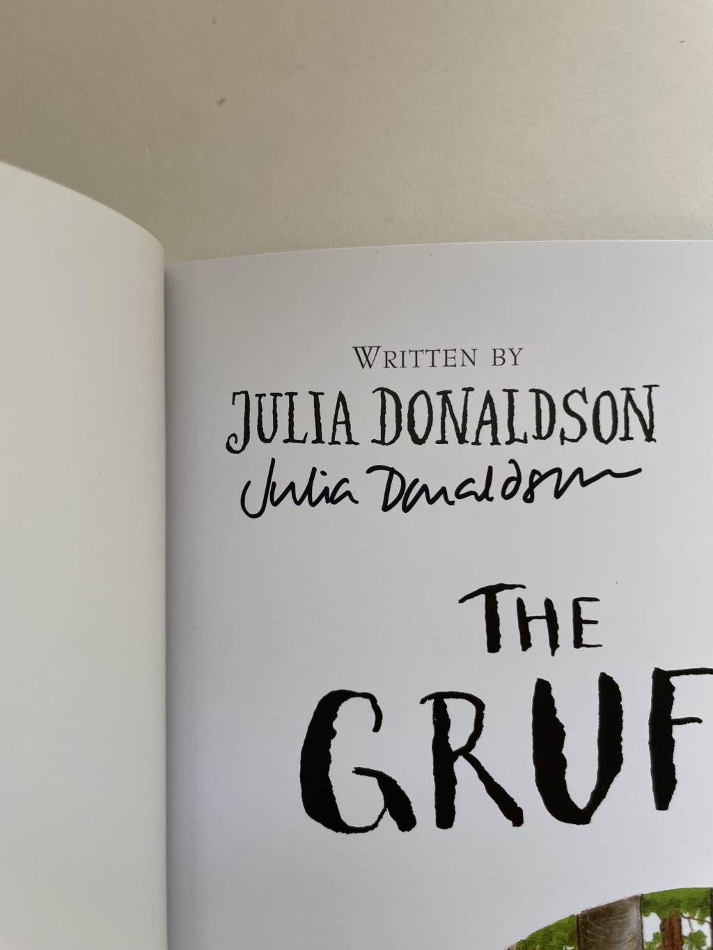 julia donaldson gruffalo 25th anniversary signed 2