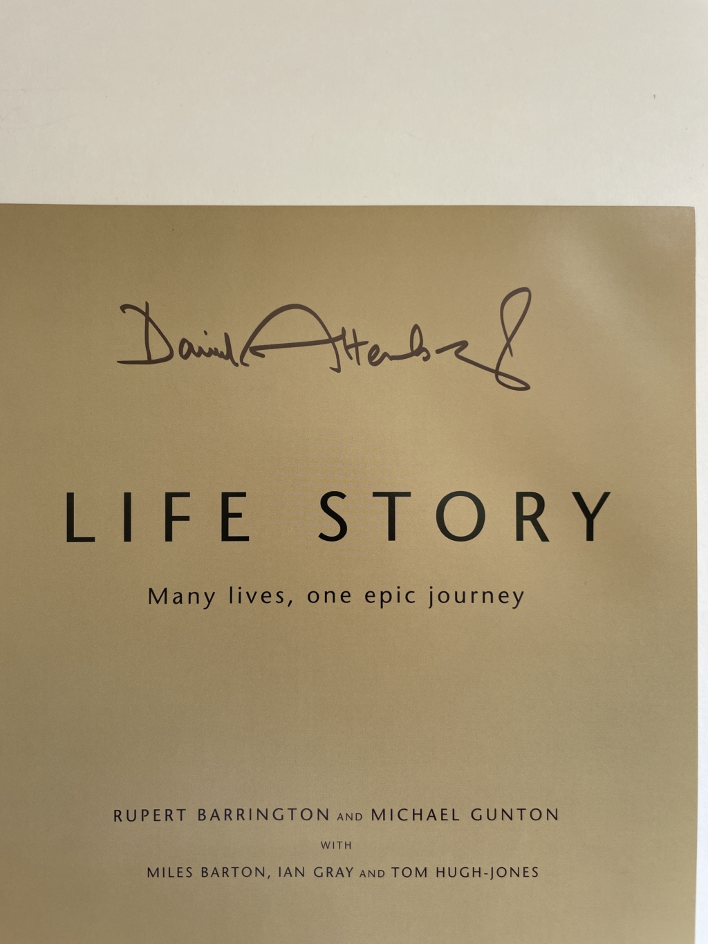 life story signed david attenborough first 2