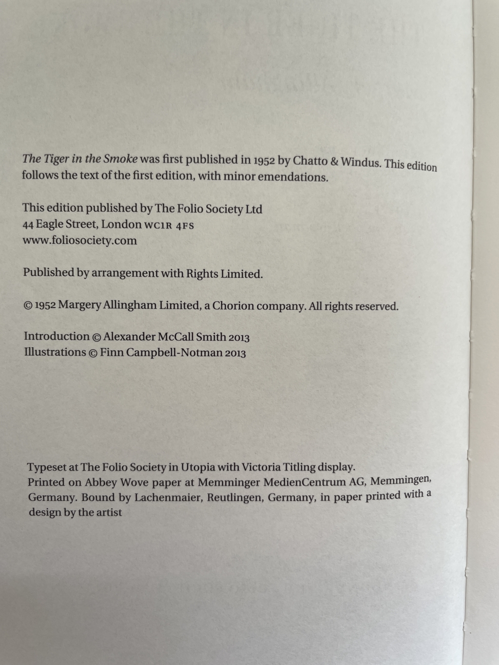 margery allingham the tiger in the smoke folio2