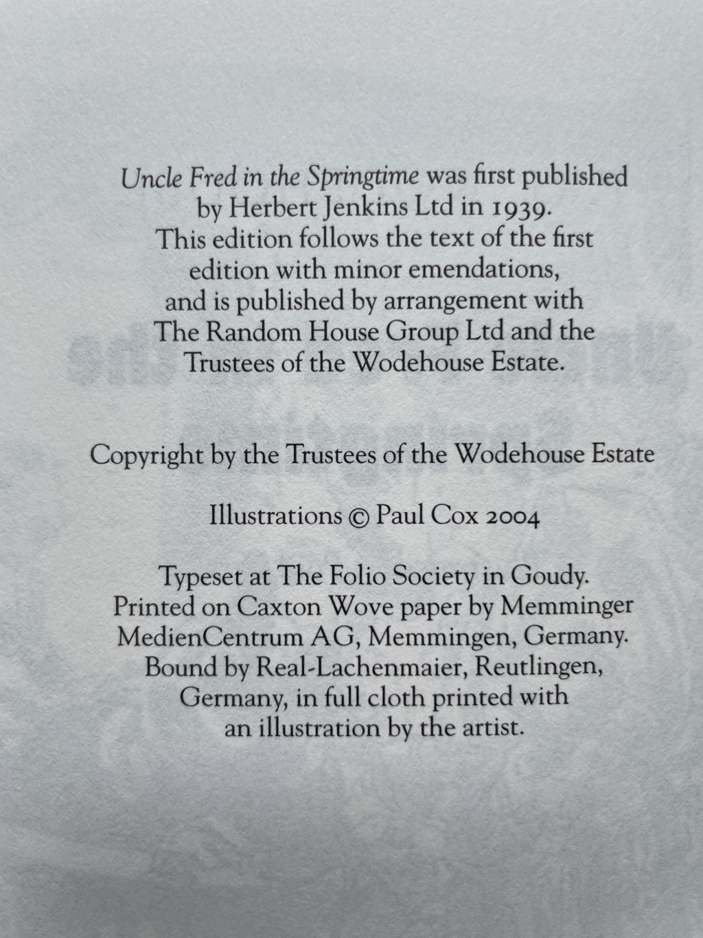 pg wodehouse folio set4