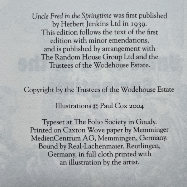 pg wodehouse folio set4
