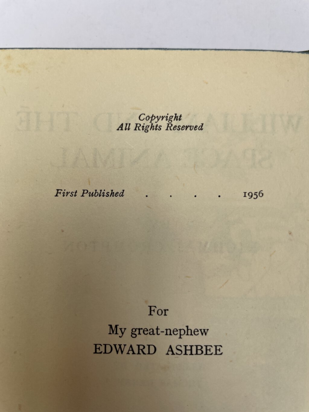 richmal crompton william and the space animal first edition2