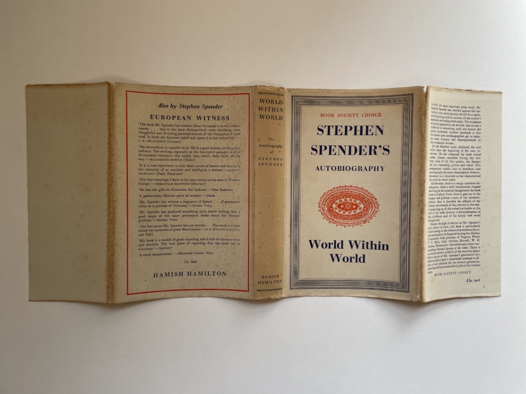 stephen spender world within world first edition4