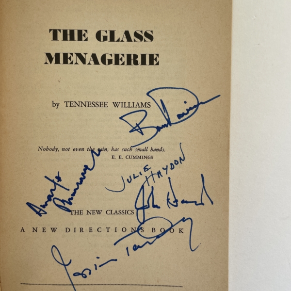 tennesse williams the glass menagerie multi signed 2