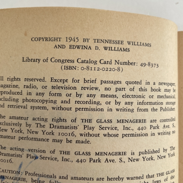 tennesse williams the glass menagerie multi signed 3