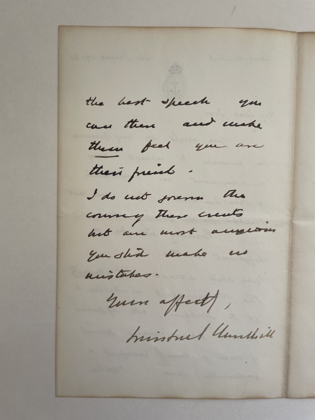 winston churchill hand written letter with phamplet 2